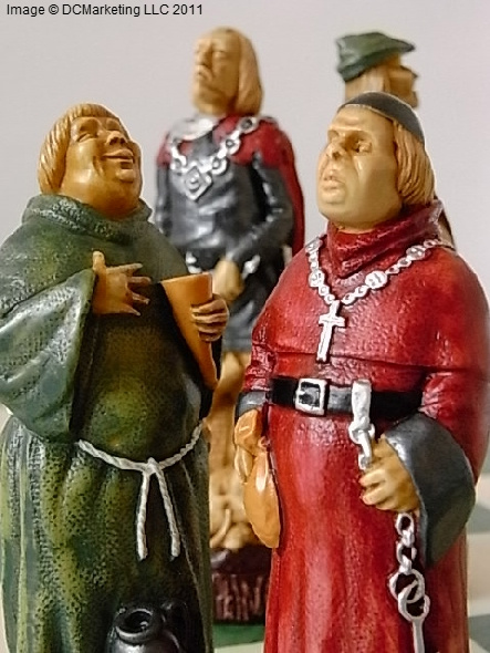Robin Hood Hand Decorated Theme Chess Set